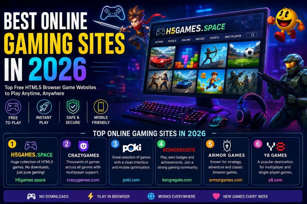 Best Online Gaming Sites in 2026 – Top Browser Gaming Websites to Play Free HTML5 Games